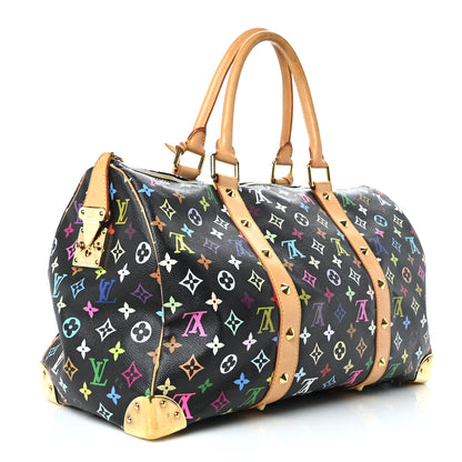 Louis Vuitton Monogram Multicolor Keepall 45 Black 3 of 12