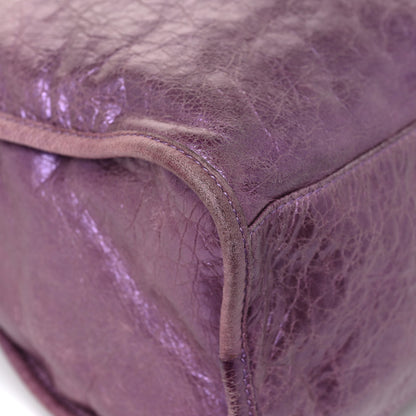 Balenciaga Agneau Classic Hardware City Metallic Purple 14 of 18