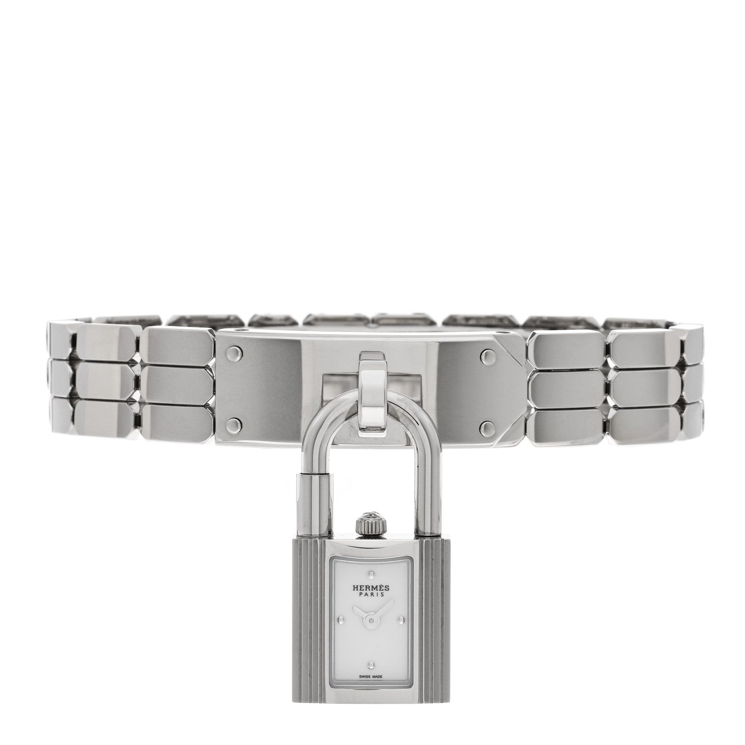 Hermes Stainless Steel 16mm Kelly Quartz Watch 1 of 4