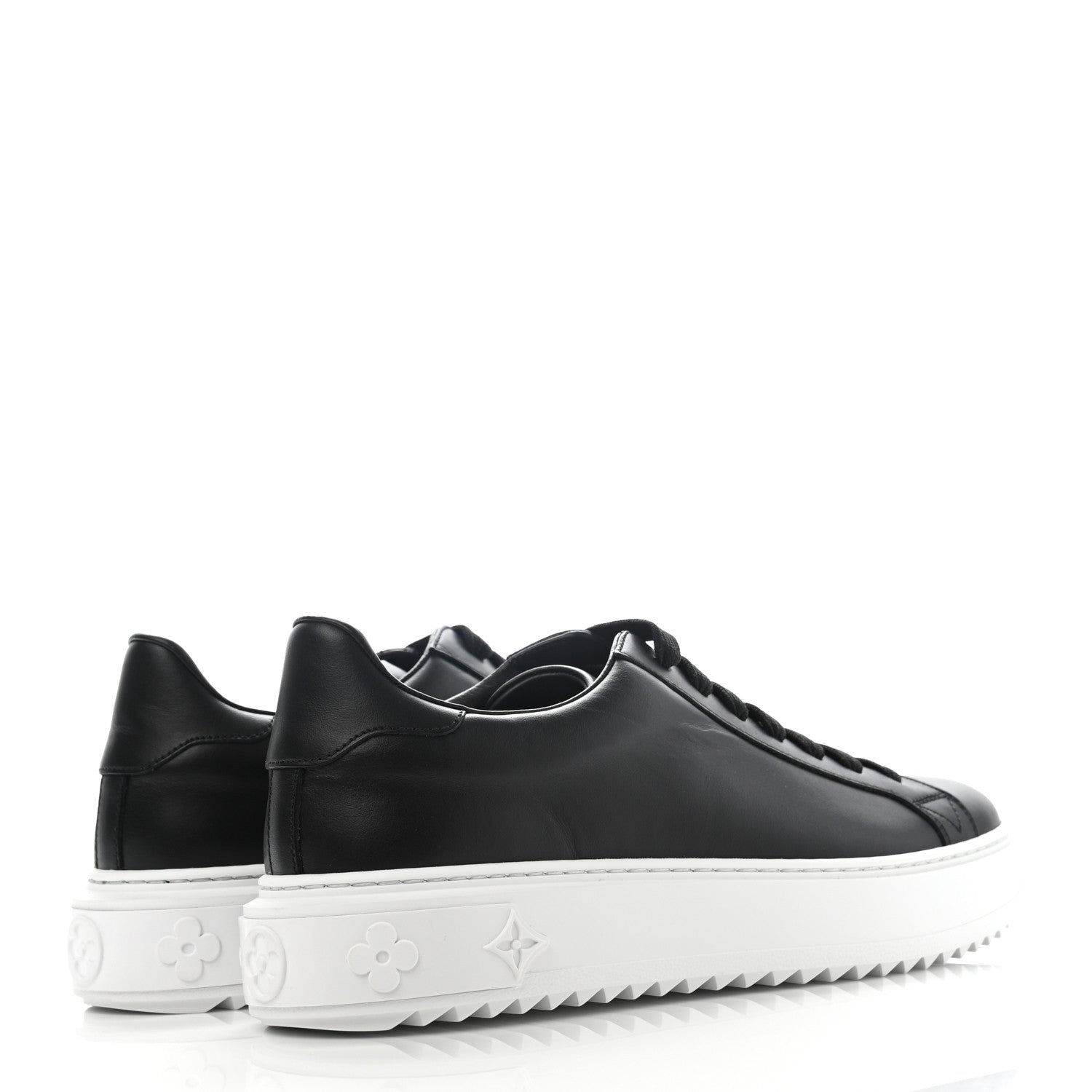 Louis Vuitton Calfskin Time Out Sneakers 39.5 Black 4 of 9