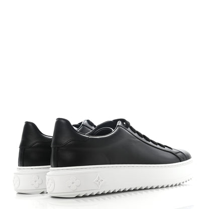 Louis Vuitton Calfskin Time Out Sneakers 39.5 Black 4 of 9