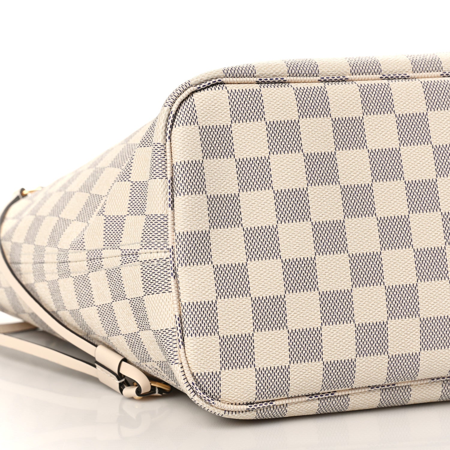 Louis Vuitton Damier Azur Braided Neverfull MM Pink 7 of 8