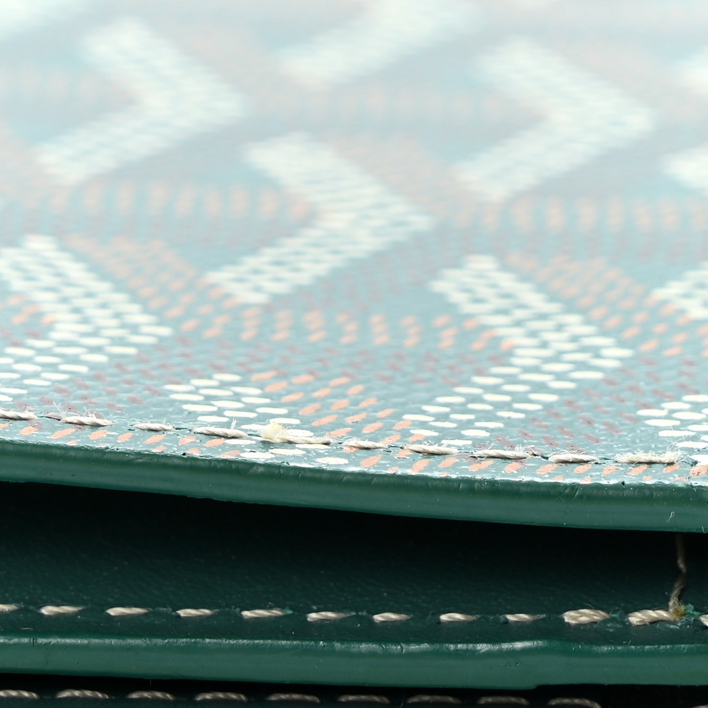 Goyardine Business Card Holder Green