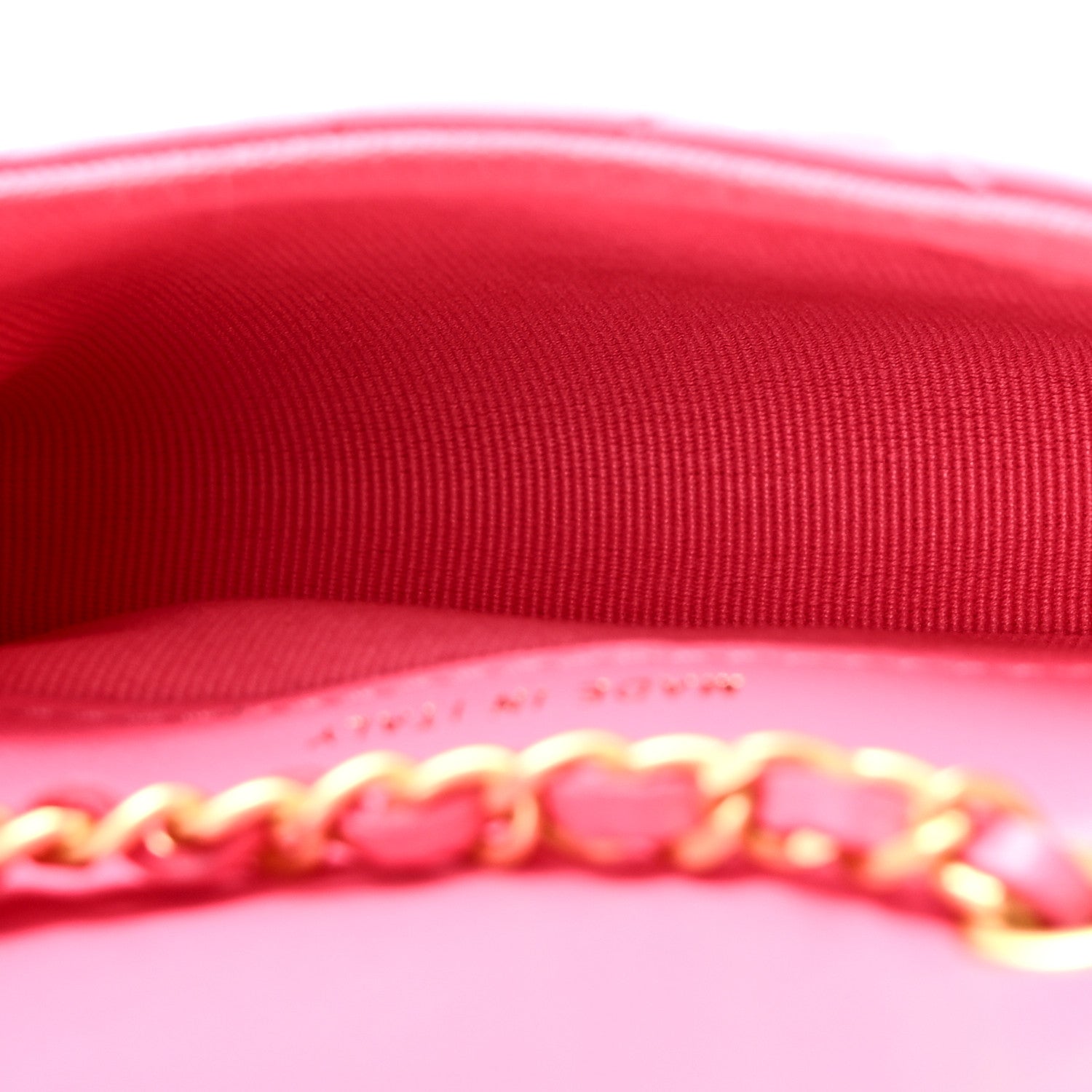Chanel Lambskin Enamel Quilted Mini Chain Belt Bag Pink 5 of 11