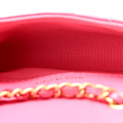 Chanel Lambskin Enamel Quilted Mini Chain Belt Bag Pink 5 of 11