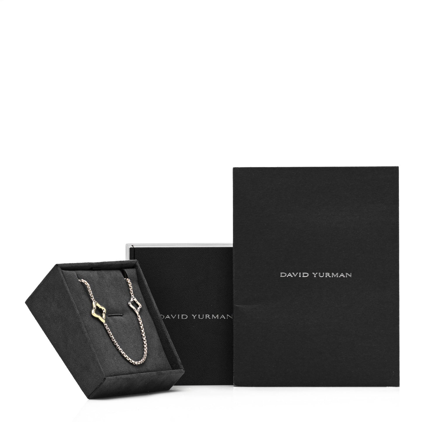 Sterling Silver 18K Yellow Gold Quatrefoil Necklace