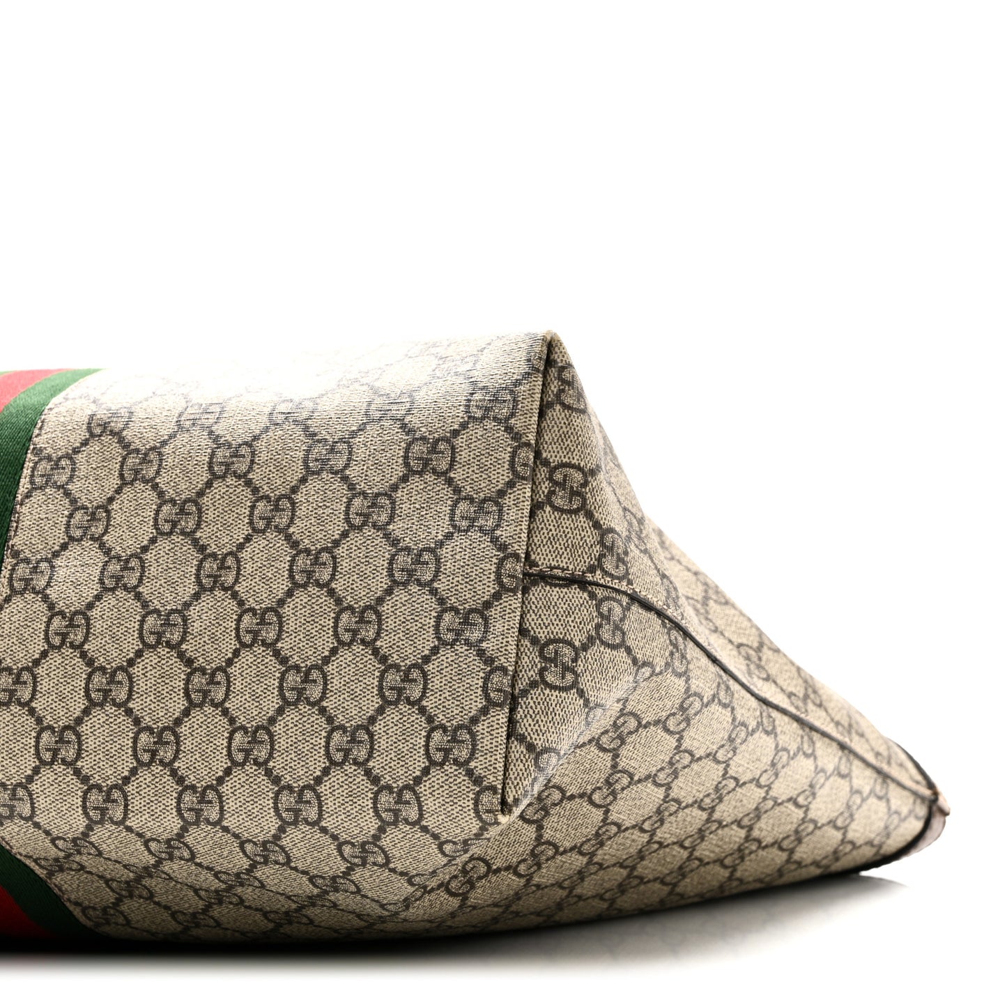 GG Supreme Monogram Medium Ophidia Shopping Tote Brown