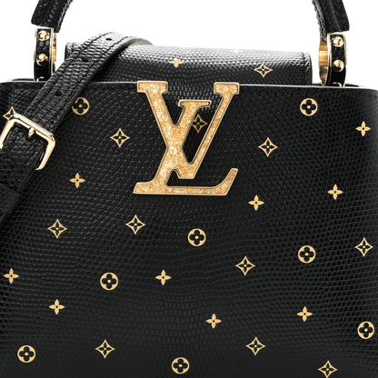 Louis Vuitton Lizard Capucines Mini Black 7 of 9