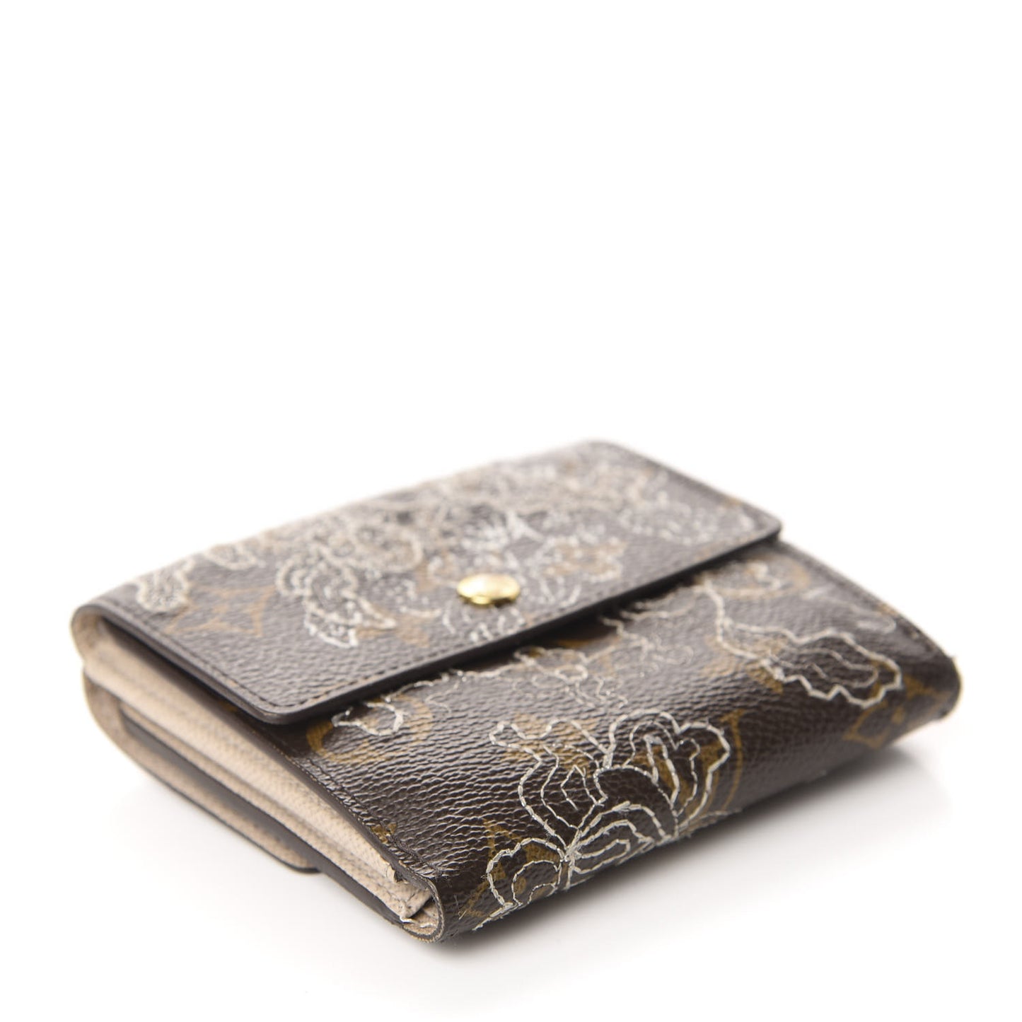 Monogram Dentelle Elise Wallet Silver