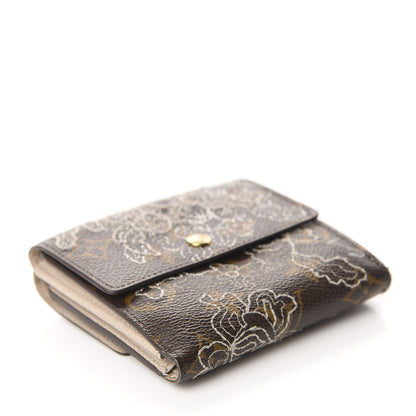 Louis Vuitton Monogram Dentelle Elise Wallet Silver 4 of 11