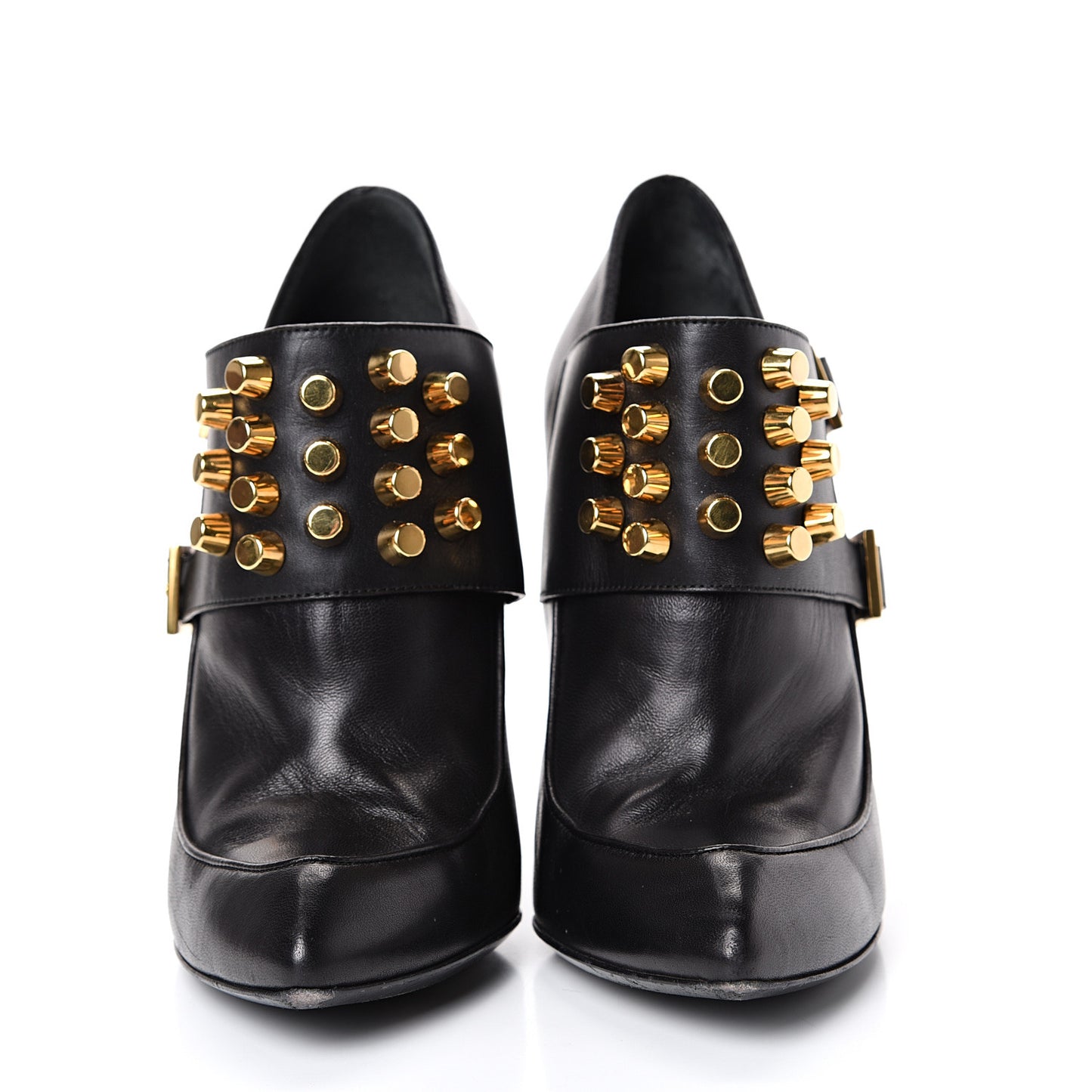 Nappa Studded Alexandra Ankle Boots 36.5 Black