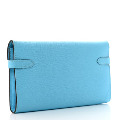 Hermes Epsom Kelly Longue Wallet Celeste 3 of 8