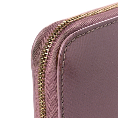 Burberry London Calfskin Zip Around Wallet Pink 9 of 9