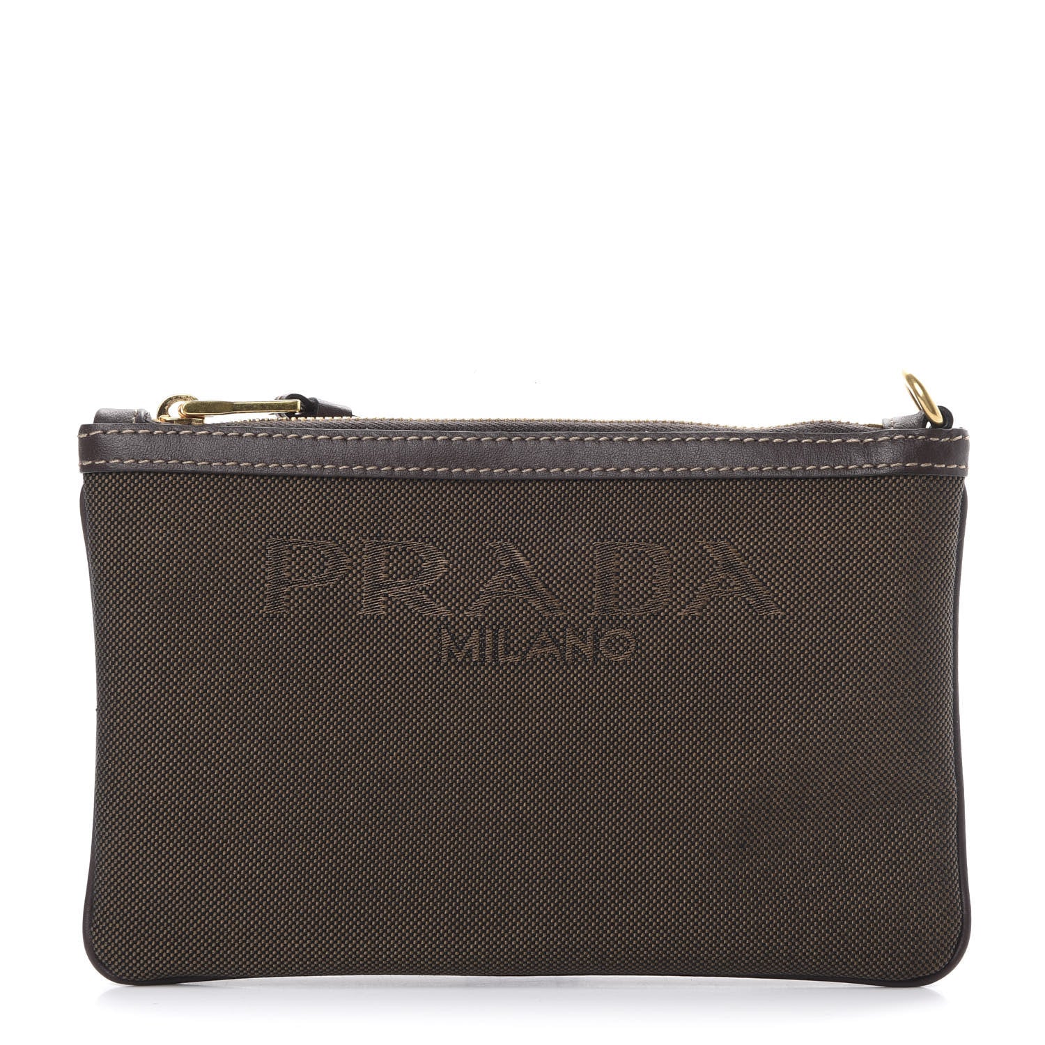 Prada Jacquard Logo Pouch Corda Bruciato 1 of 7