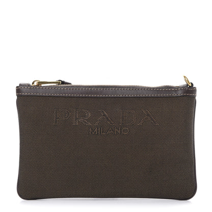 Prada Jacquard Logo Pouch Corda Bruciato 1 of 7