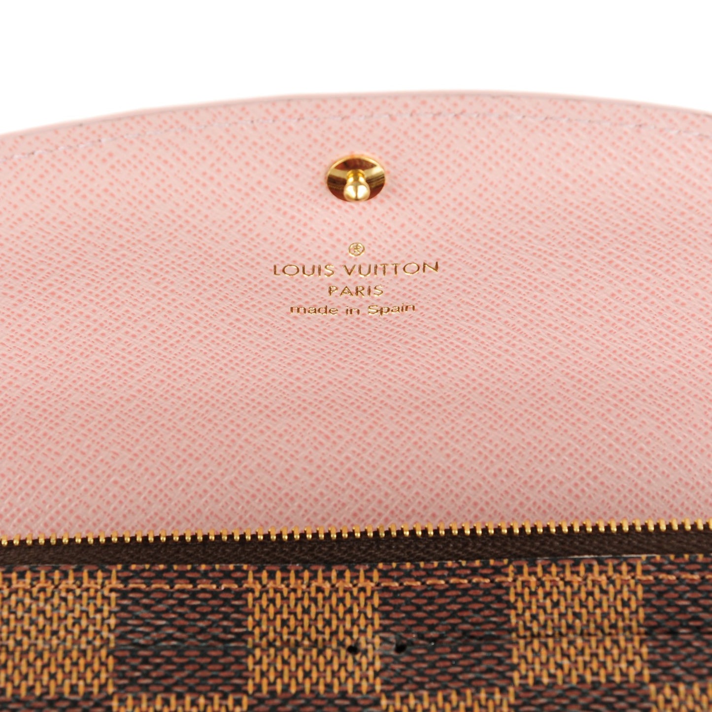 Damier Ebene Caissa Wallet Rose Ballerine