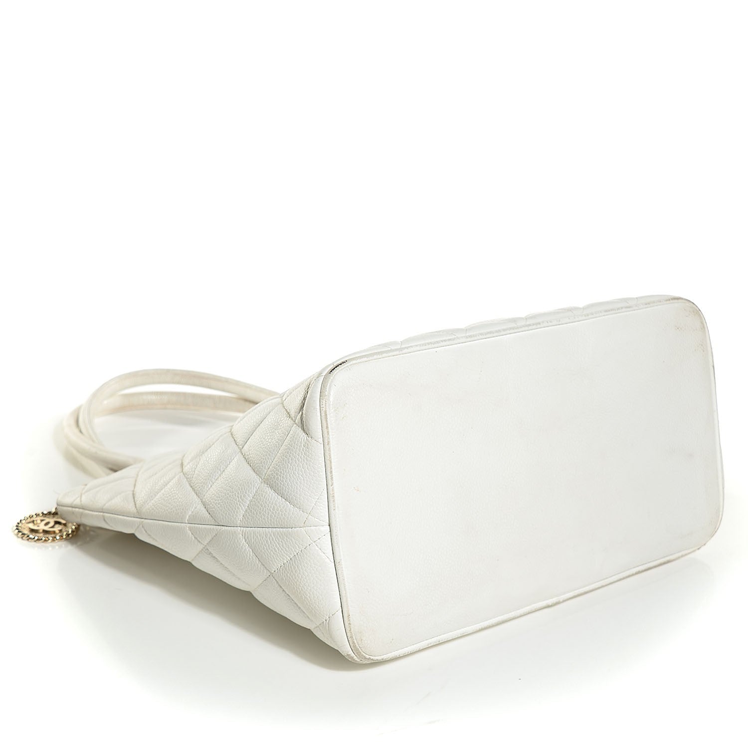 Chanel Caviar Quilted Medallion Tote White 4 of 7
