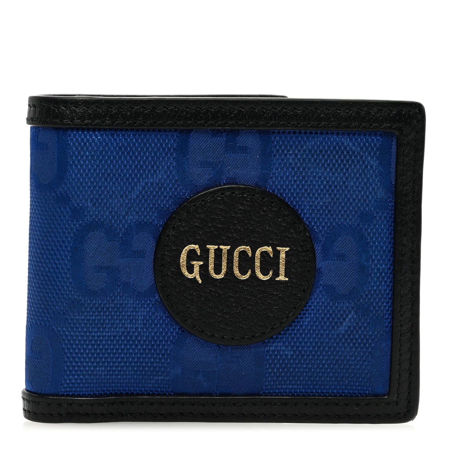 Econyl Nylon Monogram Off The Grid Billfold Wallet Guilted Blue Black