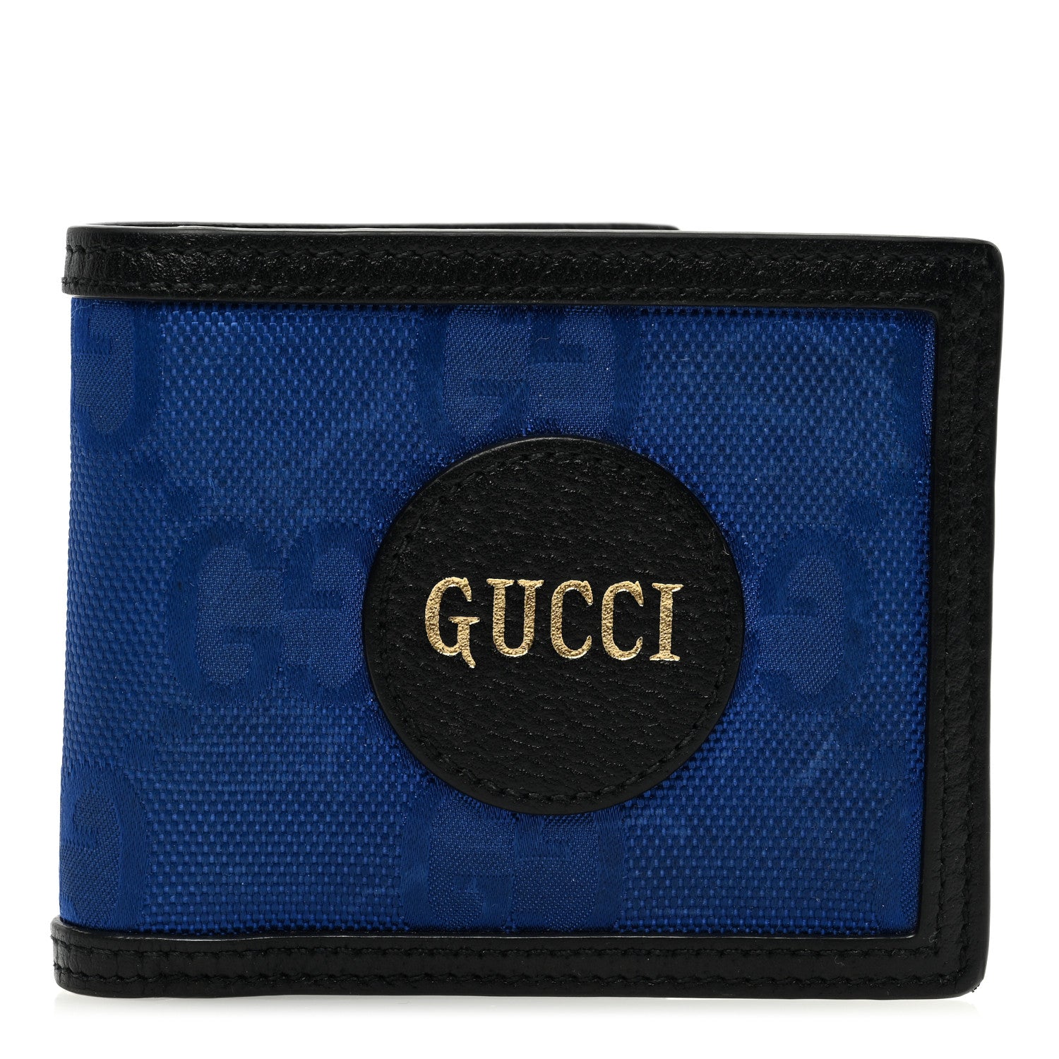 Gucci Econyl Nylon Monogram Off The Grid Billfold Wallet Guilted Blue Black 1 of 7
