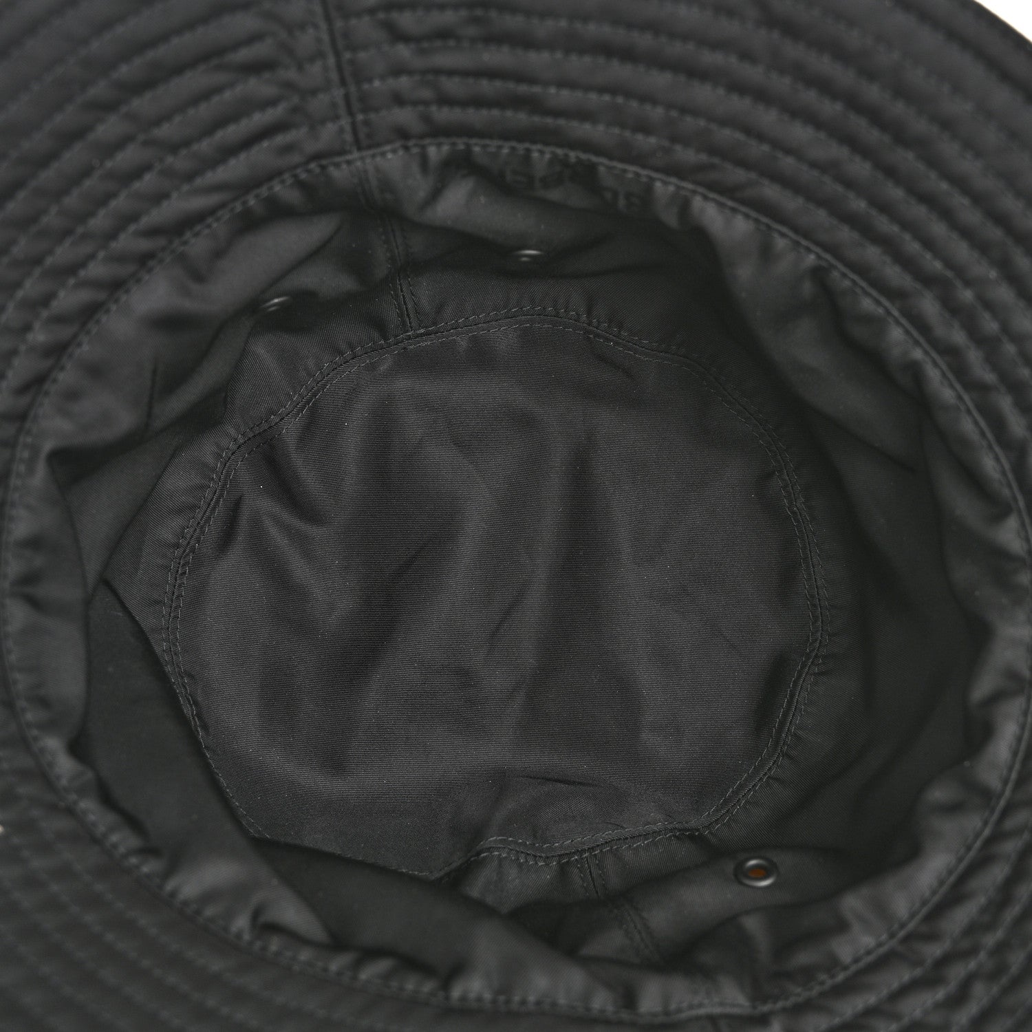 Burberry Cotton Gabardine Vintage Check Reversible Bucket Hat M Black Sand 12 of 14