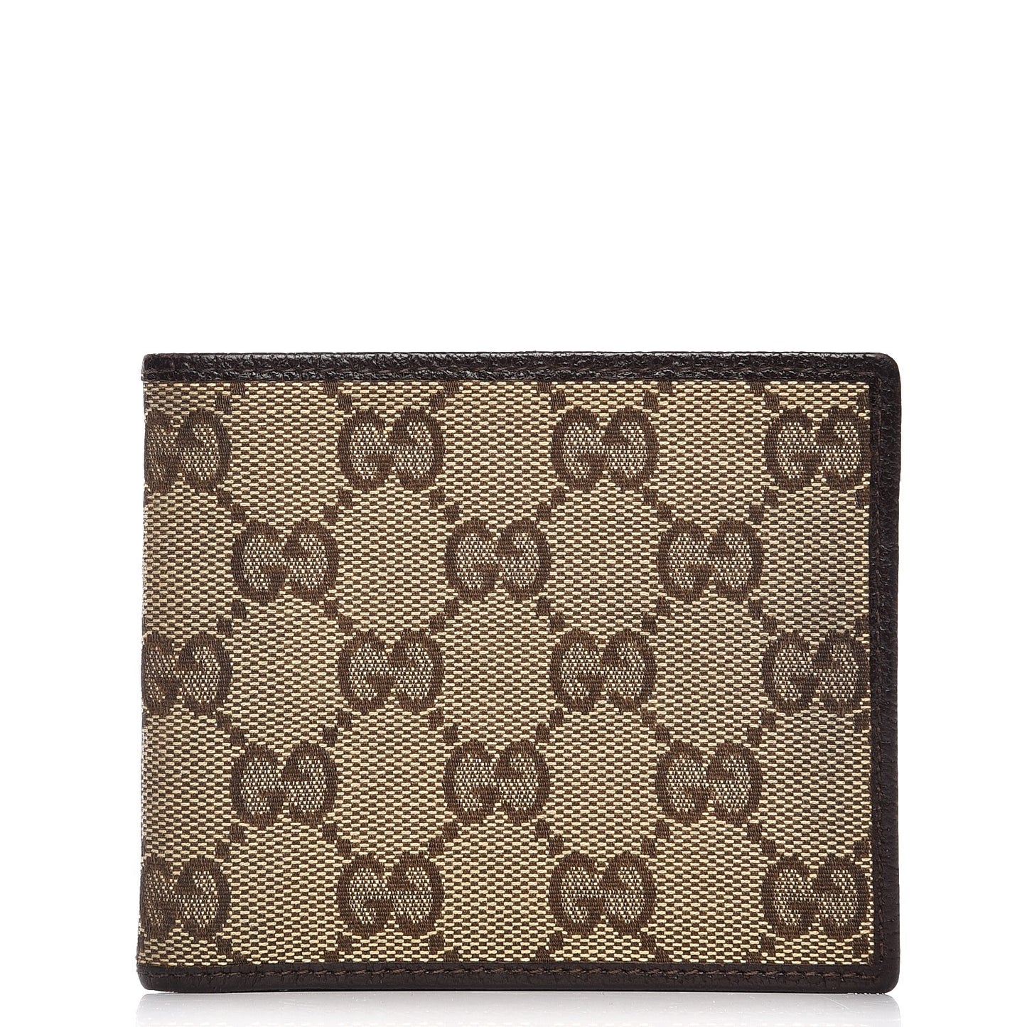 Mens Monogram Bi-Fold Wallet Dark Brown