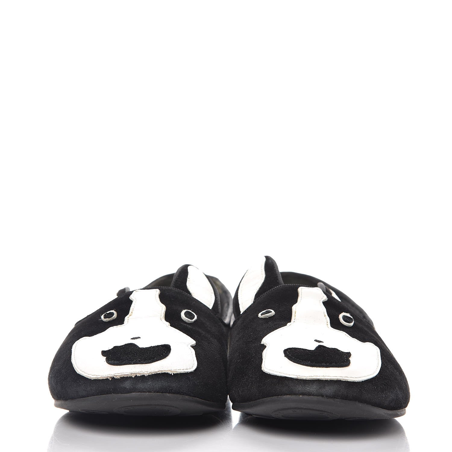 Marc Jacobs MARC By Suede Neville Dog Loafers 38.5 Black 2 of 17