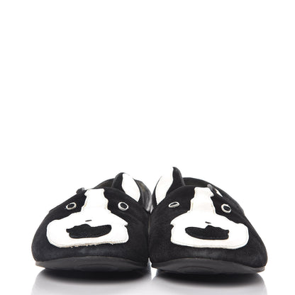 Marc Jacobs MARC By Suede Neville Dog Loafers 38.5 Black 2 of 17