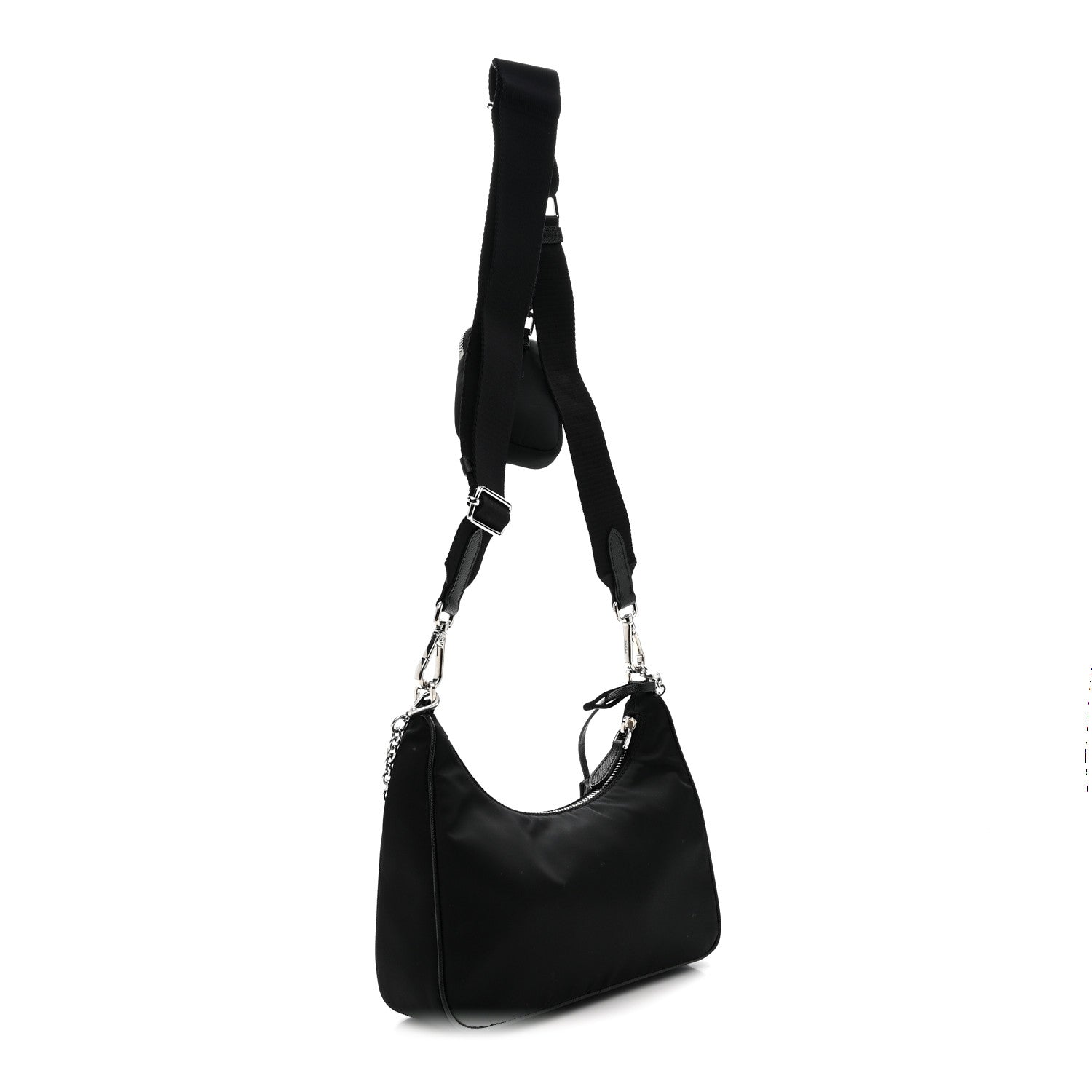 Prada Nylon Re-Edition 2005 Shoulder Bag Black 3 of 11