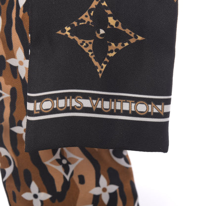 Louis Vuitton Silk Monogram Giant Jungle Bandeau Black 4 of 7
