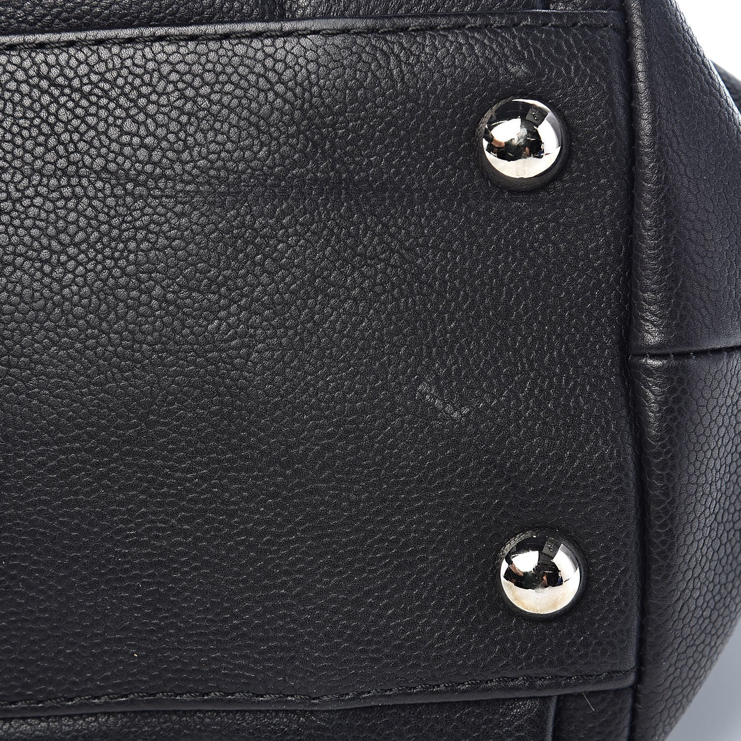 Chanel Caviar CC Tuck Medium Tote Black 12 of 15