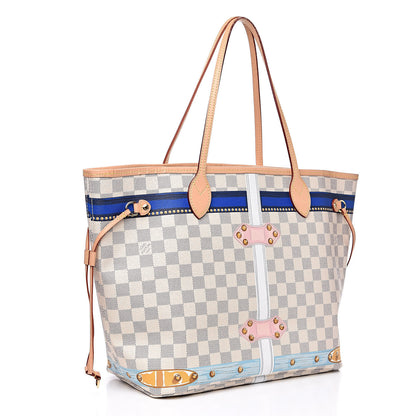 Louis Vuitton Damier Azur Summer Trunks Mykonos Neo Neverfull MM 3 of 14