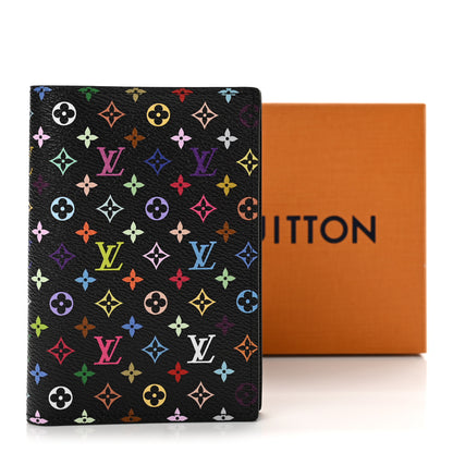 Louis Vuitton LV X TM Monogram Multicolor Passport Cover Black 7 of 7