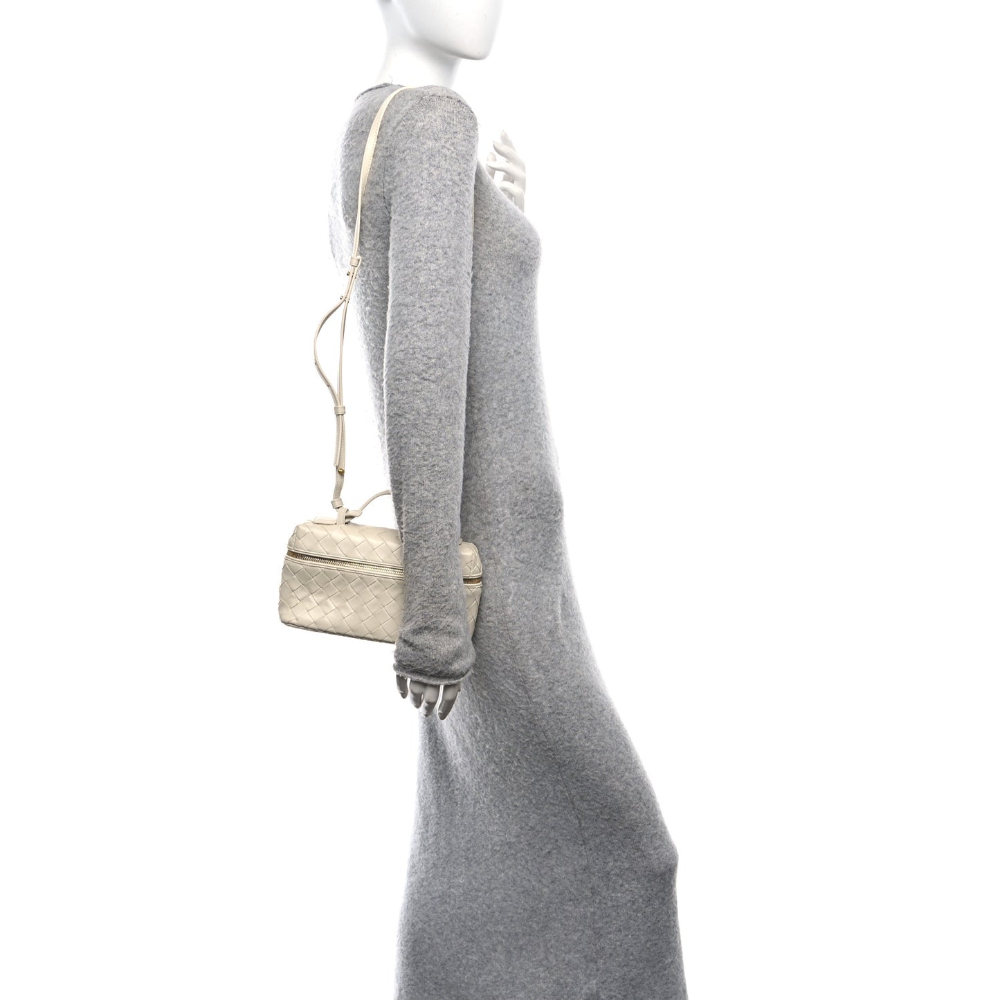 Calfskin Intrecciato Bang Bang Vanity Case Sea Salt