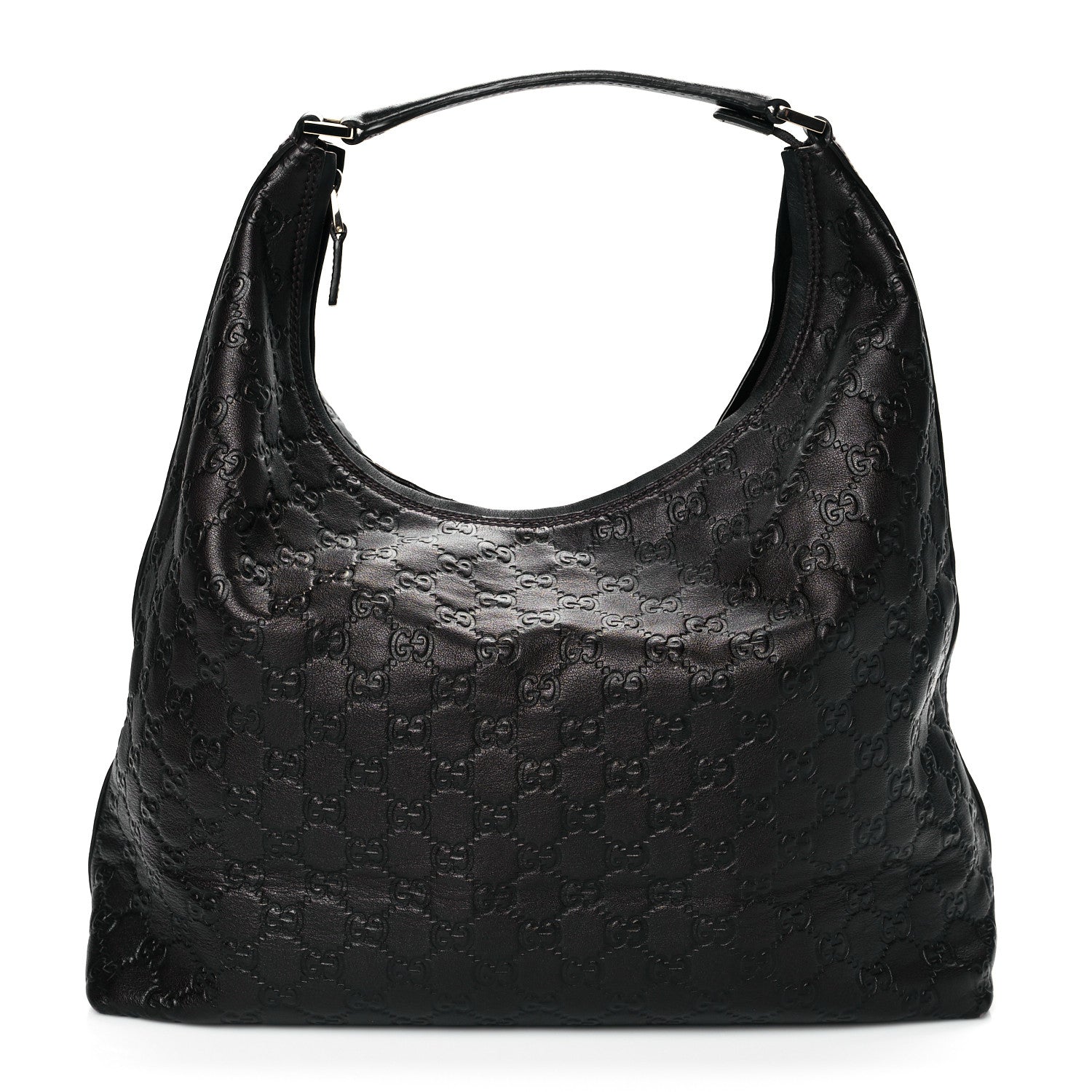 Gucci Guccissima Large Hobo Dark Brown 1 of 10