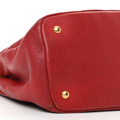 Prada Vitello Daino Tote Rosso 8 of 19