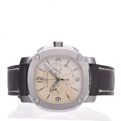 Burberry Stainless Steel Calfskin 45mm The Britain Quartz Watch Beige BBY1101 3 of 5