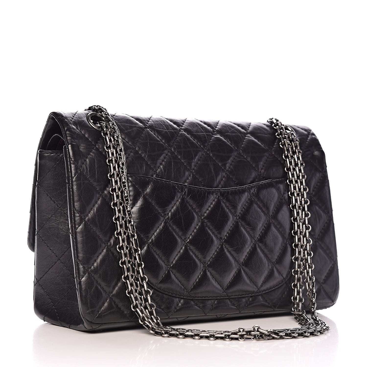 Chanel Aged Calfskin Quilted 2.55 Reissue 226 Flap Black 3 of 14