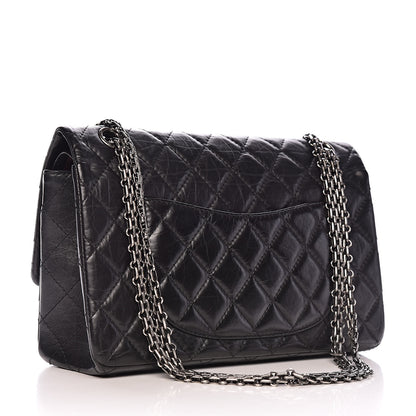 Chanel Aged Calfskin Quilted 2.55 Reissue 226 Flap Black 3 of 14
