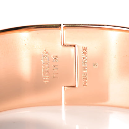 Hermes Enamel Wide Clic Clac H Bracelet PM Marron Glace 4 of 7