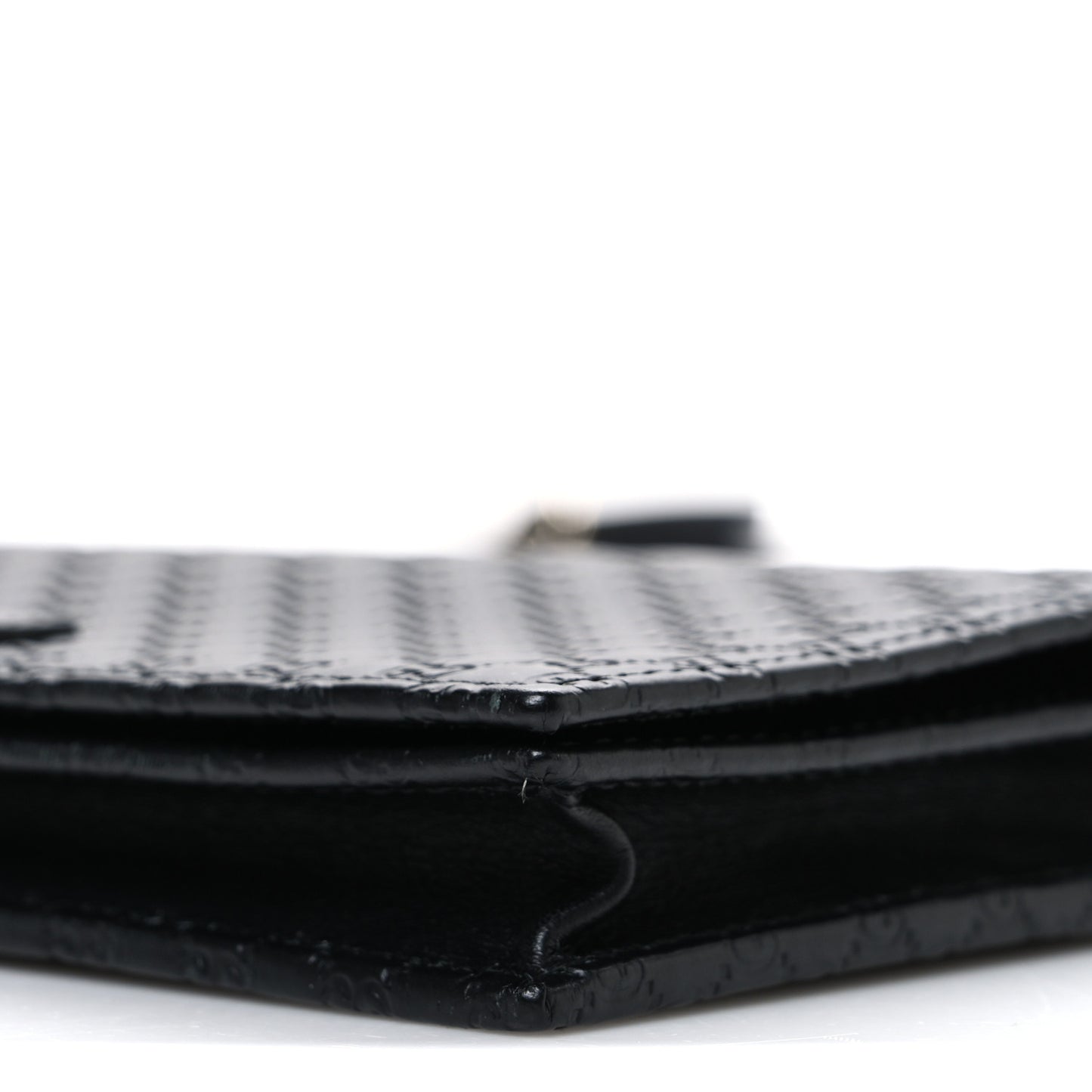 Microguccissima Crossbody Wallet Black