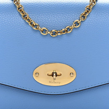 Mulberry Cross Grain Calfskin Small Darley Porcelain Blue 8 of 14