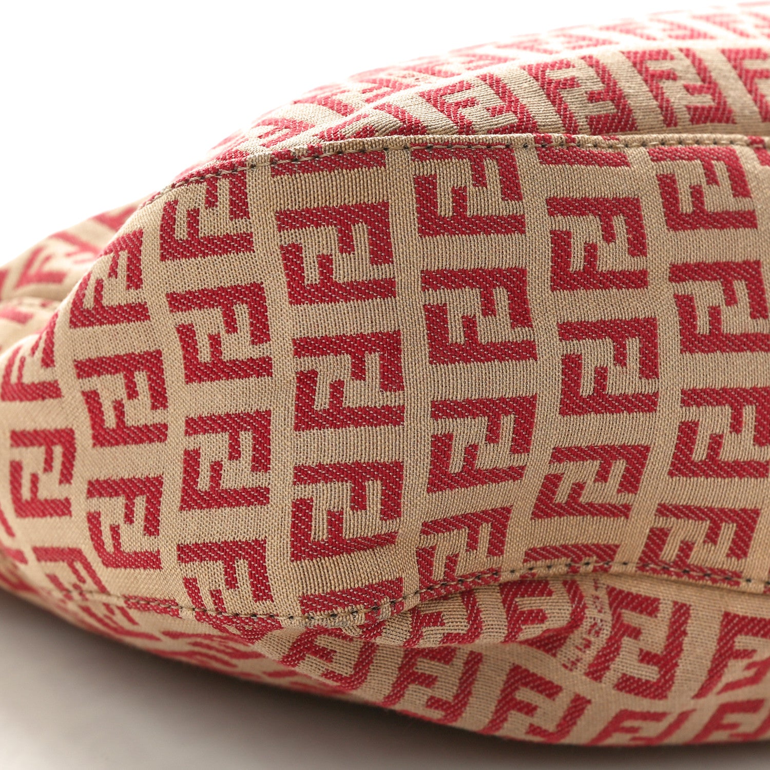 Fendi Zucchino Hobo Red 8 of 9