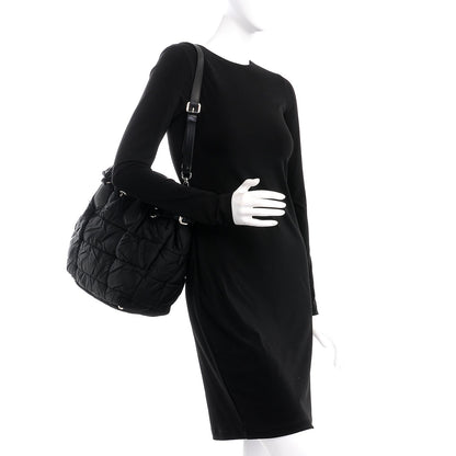 Prada Tessuto Nylon Quilted Tote Nero Black 2 of 8