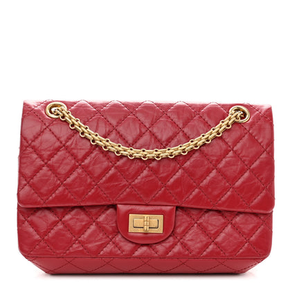 Chanel Aged Calfskin Quilted 2.55 Reissue 225 Flap Red 1 of 10