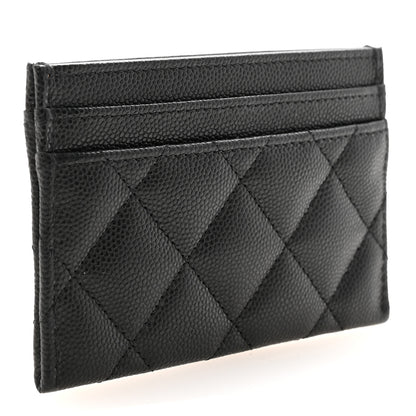 Chanel Caviar Quilted Crystal Card Holder Black 3 of 8