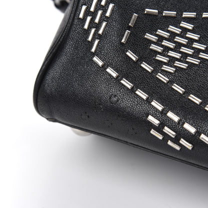 Saint Laurent Calfskin Studded Classic Baby Duffle Black 9 of 13