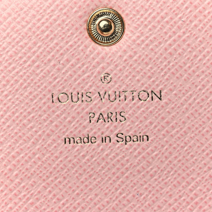 Louis Vuitton Damier Ebene Rosalie Coin Purse Rose Ballerine 6 of 6