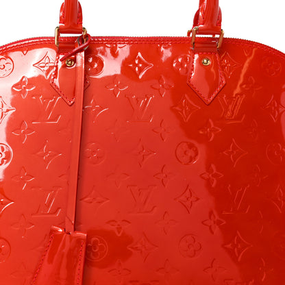 Louis Vuitton Vernis Alma GM Rouge Grenadine 7 of 9