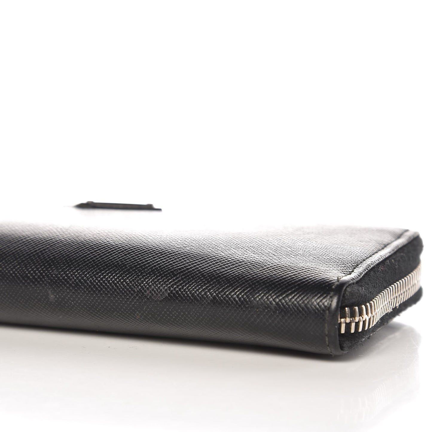 Saffiano Zip Around Wallet Nero Black