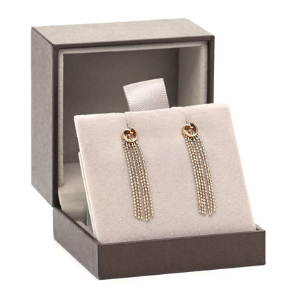 Gucci 18K Yellow Gold GG Beaded Tassel Drop Earrings 5 of 5